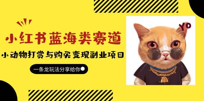 小红书蓝海类赛道:小动物打赏与购买变现副业项目,一条龙玩法分享给你搞钱吧-网创项目资源站-副业项目-创业项目-搞钱项目搞钱吧