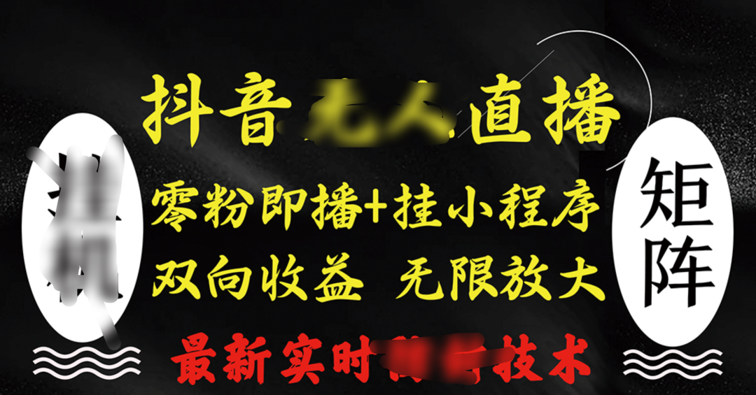 抖音无人直播最新独家玩法，小雪花+撸音浪双向收益，可矩阵放大搞钱吧-网创项目资源站-副业项目-创业项目-搞钱项目搞钱吧