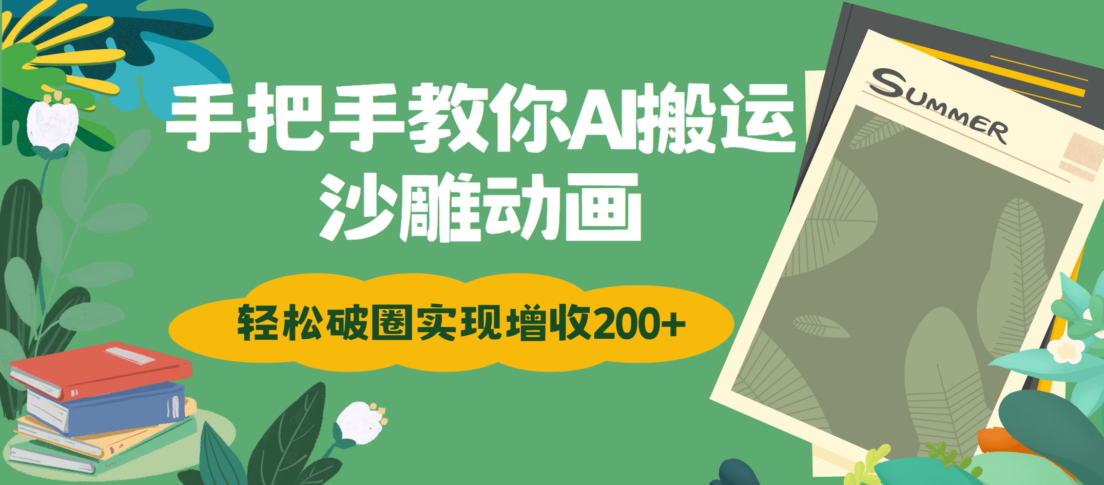手把手教你用AI搬运沙雕动画轻松破圈实现增收200+搞钱吧-网创项目资源站-副业项目-创业项目-搞钱项目搞钱吧