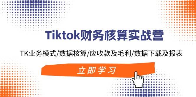 Tiktok财务核算实战营：TK业务模式/数据核算/应收款及毛利/数据下载及报表搞钱吧-网创项目资源站-副业项目-创业项目-搞钱项目搞钱吧