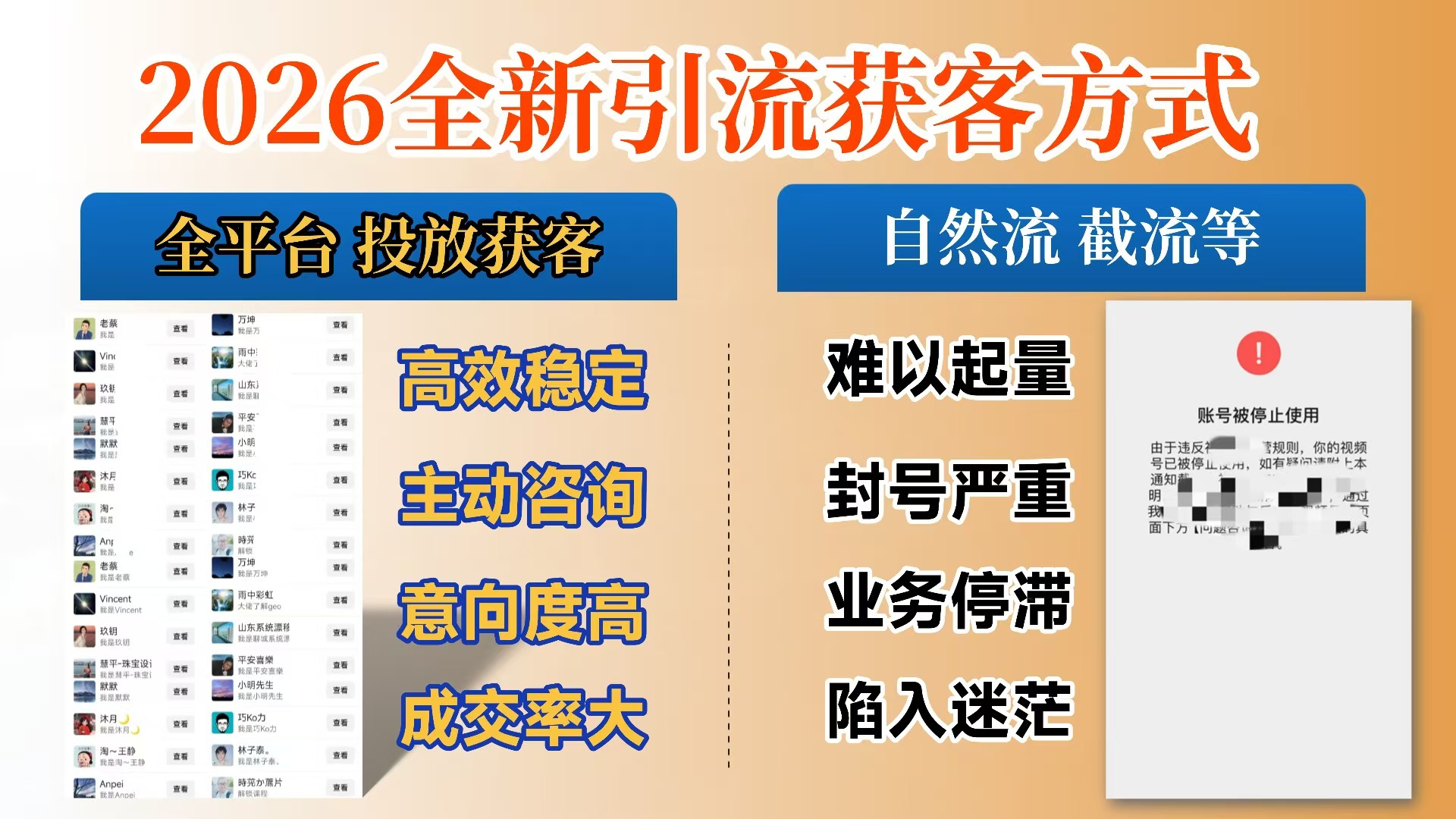 【首发】打破获客壁垒，如何利用投放实现财富自由与事业升级搞钱吧-网创项目资源站-副业项目-创业项目-搞钱项目搞钱吧