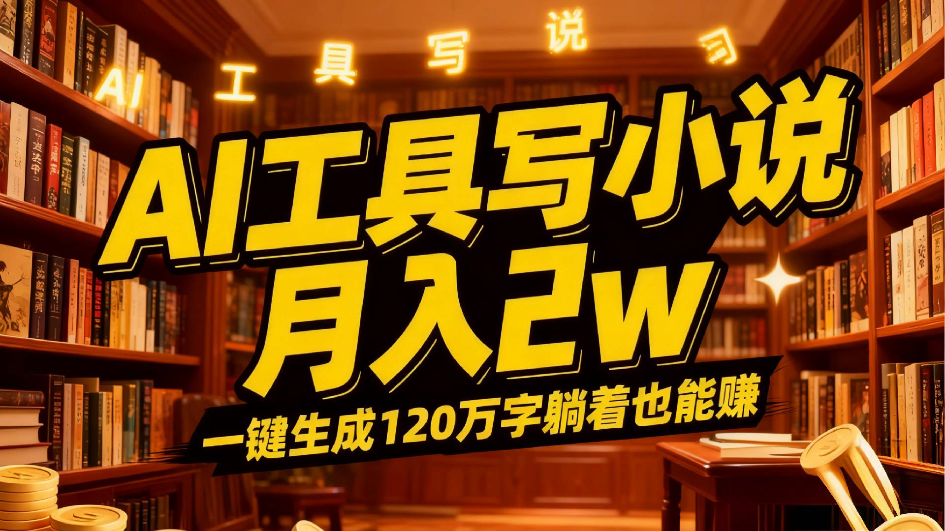 2026年AI工具写小说,一键生成120万字，躺着也能赚，月入2w+搞钱吧-网创项目资源站-副业项目-创业项目-搞钱项目搞钱吧